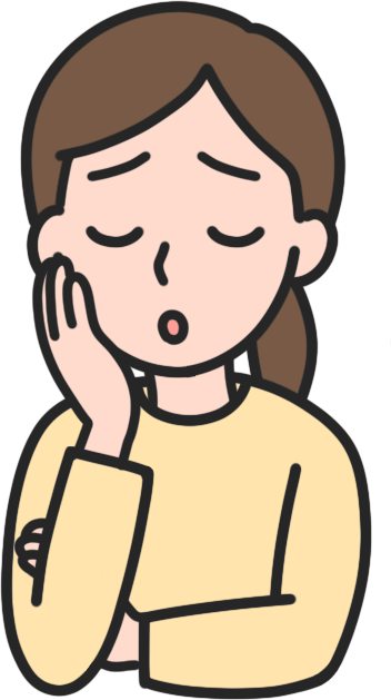 困っている女性